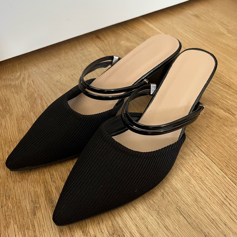 Elegant Black Women's Kitten Heels